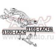 ����������� ��������� ������ ������ Chevrolet Lacetti J200 2002- ASVA 1101Lacfb ASVA 1101Lacfb 1101LACFB ����