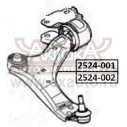 ����� �������� ������ LAND Rover LAND Rover Freelander II FA 201110 ASVA 2524001 ASVA 2524001 2524001 ����