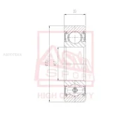 ��������� ������������� (17x35x10) ALL ASVA AB173510 ASVA AB173510 AB173510 ����
