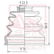 ������� ���� (�������� ��� ������) 22x78x87 Hyundai Elant(Hyundai Elantra(92-97), Sonata(89-98) Mazda 626(93-01), MX-6(93-97) Mitsubishi Eclipse(90-94...