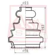 ������� ���� (�������� ��� ������) 23x57x100 Volkswagen Transporter V 2003- ASVA Asbtt5M1 ASVA Asbtt5M1 ASBTT5M1 ����