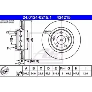 ���� ��������� ATE 24012402151 ������, Citroen: C-Crosser 2.2 HDi/2.4 16V 07-, C-Crosser Enterprise 2.2 HDi/2.4 16V 09- Mitsubishi: Lancer Sportback 2...
