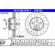 ���� ��������� ATE 24012801001 Mercedes-BENZ: C-Class T-Model/C-Class ����, C 180/C 180 Kompressor/C 200 CGI/C 220 CDI/C 250/C 250 CDI, 07-14 ATE 2401...