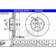 ���� ��������� ATE 24013201011 ������, Mercedes-BENZ: C-Class C 300/C 300 4-matic/C 320 CDI/C 350/C 350/C 350 4-matic/C 350 CDI/C 350 CDI/C 350 CDI/C...