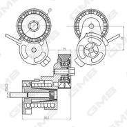 ���������� ���������� ����� � ����� GMB GAT21490 BMW 1 (E81/E82/E87/E88), 3 (E46/E90/E91/E92), X1 (E84), X3 (E83), Z4 (E85) GMB GAT21490 GAT21490 ����