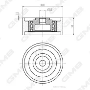 ����� �������� GMB GTC0370 A3, �A4, �A5, �Q5, �Octavia, �YETI, �GOLF, �Jetta Diesel 03-13 GMB GTC0370 GTC0370 ����