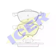 ������� ��������� �������� ICER 181617 ������, FORD: C-MAX 07-, Focus C-MAX 03-07, Focus II 04-, Focus II Turnier 04-, Focus II 06-, Focus II 05-, Maz...