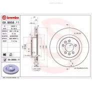 ���� ��������� LAND Rover Discovery/Range Rover IV/Sport �������� D 360��. Brembo 09B85811 Brembo 09B85811 09B85811 ����