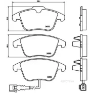 ������� ��������� �������� Brembo P85112 AUDI (FAW) Q3 (84B, 84G) 04/13- / AUDI Q3 (8UB, 8UG) 06/11-03/20 / Borgward BX5 03/17-12/21 / Borgward BX7 04...