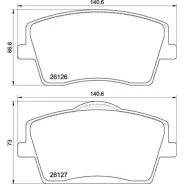 ������� ��������� Geely Tugella 20-/Volvo XC40 17- �������� Brembo P86031 Brembo P86031 P86031 ����