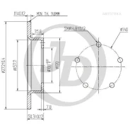 ���� ��������� �������� DF1725 (272x11) 5 ��� JUST Drive JBD0003 VAZ 2121 (Niva); JUST Drive JBD0003 JBD0003 ����