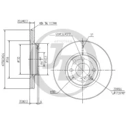 ���� ��������� �������� DF2586 (259x20,6) 4 ��� JUST Drive JBD0040 NI Kubistar (X76, X80) 03-; RE Clio 91-08, Kangoo 97-, Megane 96-03, Twingo 96-; JU...