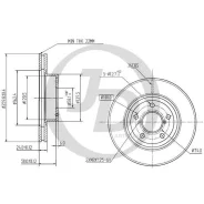 ���� ��������� �������� DF3091 (260x24) 5 ��� JUST Drive JBD0060 SU Impreza (GGD, GC4, GF4, GC6, GF6, GG5, GC8, GF8) 93-04, Legacy (BF3, BC3, BC5, BG5...