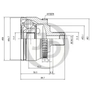 ���� ������� ABS VW001A45 JUST Drive JCT0081A AU A4 / A4 Avant (8D2, 8D5, B5) 1.6 (74 kW) 01.95 - 07.00; (8D2, 8D5, B5) 1.8 quattro (85/92 kW) 01.95...