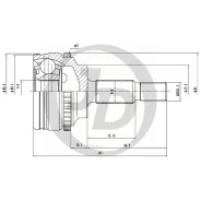 ���� ������� ABS 151542 JUST Drive JCT0107A RE Megane I (BA0/1_) 01- Kangoo (KC0/1_) 01-; JUST Drive JCT0107A JCT0107A ����