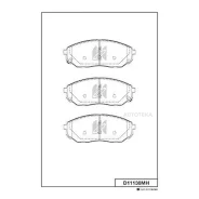 ������� ���������, �������� (� ������������ ���������) Kashiyama D11130MH KI Sorento 2.4/3.5/2.5 02-; Kashiyama D11130MH D11130MH ����