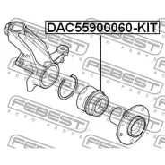 ��������� ������� �������� Citroen Jumper II/ Relay II (244) 1994-2006 DAC55900060-KIT Febest DAC55900060KIT Febest DAC55900060KIT DAC55900060KIT ����