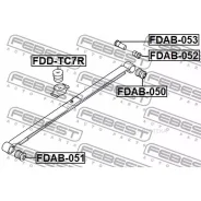 ����������� ���� ������� ������ FORD Transit Connect (TC7) 2002-2013 FDAB-050 Febest FDAB050 Febest FDAB050 FDAB050 ����