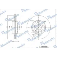 ���� ��������� �������� ��� 296*28*49 2 ������������� Toyota Mando MBC030212 Mando MBC030212 MBC030212 ����