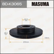 ���� ��������� Masuma, front Hyundai GETZ [��.2] Masuma BDK3065 Masuma BDK3065, �������� BDK3065 ����