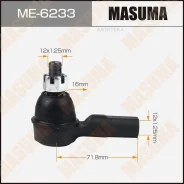 ���������� ������� ���� Masuma ME6233 Honda CAPA 1998-2002/Honda CITY 2002-2003/Honda HR-V 1998-2006/Honda LOGO 1996-2001 Masuma ME6233 ME6233 ����