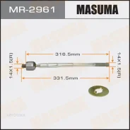������� ���� Masuma Toyota Corolla / AE10#, CE10#, EE10# 91-00 Masuma MR2961 Masuma MR2961 MR2961 ����