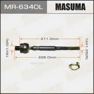 ������� ���� Masuma Honda FIT / GD1, GD3 01-07 LH Masuma MR6340L Masuma MR6340L, ����� MR6340L ����