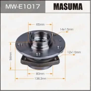 ��������� ���� Masuma front AUDI A3, Skoda Octavia 08- (with ABS) Masuma MWE1017 Masuma MWE1017, �������� MWE1017 ����