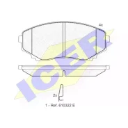 ������� ��������� �������� ICER 141345 ������, Mazda: CX-7 06-12, CX-9 06- ICER 141345 141345 ����