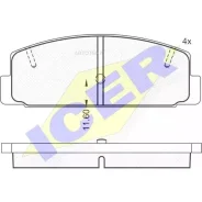 ������� ��������� �������� ICER 180785 ����, Mazda: 323 F VI 98-04, 323 S VI 98-04, 6 02-, 6 07-, 6 Hatchback 02-, 6 Stati WAG 02-, 6 07-, 6 08- ICER...