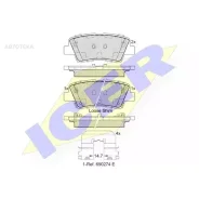 ������� ��������� �������� ICER 182036 ����, Dodge: Attitude 1.4/1.6 10-, Hyundai: Accent IV 1.4/1.6/1.6 CRDI 10-, Accent IV 1.4/1.4 CRDI/1.6/1.6 CRDI...