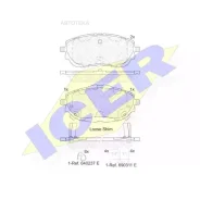 ������� ��������� �������� ICER 182129 ������, TOY A: Corolla/Auris 13- ICER 182129 182129 ����