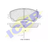 ������� ��������� �������� ICER 182181 ������, Nissan: Qashqai J11, J11 / 1.2 DIG-T 13- ICER 182181 182181 ����