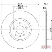 ���� ��������� AUDI A4 07-/A5 07-/Q5 08- �������� D 320��. Japanparts DI0917C Japanparts DI0917C DI0917C ����