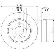 ���� ��������� Mercedes W204 180-200 07- ������ D 278��. Japanparts DP0508 Japanparts DP0508 DP0508 ����