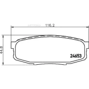 ������� ��������� ������ Nisshinbo NP1064 Lexus LX, Toyota Land Cruiser/Sequoia/Tundra 07- Nisshinbo NP1064 NP1064 ����