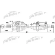 ������� Patron PDS0426 ����� 35X816X41 Citroen Jumper 2,2 HDI 06-, FIAT Ducato 2,2D 2,3D 06-, Peugeot Boxer 2,2 HDI 06- Patron PDS0426 PDS0426 ����