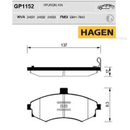 ������� ���������, �������� Hyundai Elantra III (XD) (2000-2009)/ Matrix (FC) (2001-2010) Sangsin Brake GP1152 Sangsin Brake GP1152 GP1152 ����