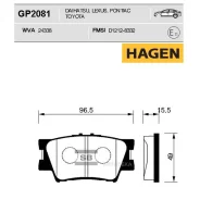 ������� ����. �������� Hagen Toyota RAV4 06- R (D1212) (Hagen) Sangsin Brake GP2081 Sangsin Brake GP2081 GP2081 ����