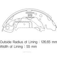 ������� ��������� ���������� ������ Hyundai Trajet (2000-2008), KIA Carnival I (1998-2006), Chrysler Voyager III-V (1995- ) Sangsin Brake SA125 Sangsi...