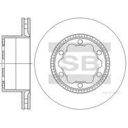 ���� ��������� ������ Sangsin Brake SD5603 MB LCV Sprinter (II) 906 4.6 t (6.06-), LCV Sprinter (II) 906 5 t (6.06-); VW LCV Crafter 50 (06-) Sangsin...