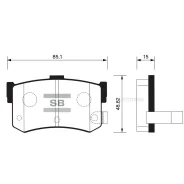 ������� ��������� ������ Hyundai Sonata II Y3 (1993-1998), Honda Legend I (KA3, KA4) (1985-1991), Rover 800 (XS, RS) (1986-1999) Sangsin Brake SP1074...