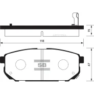 ������� ����. �������� Hi-Q KIA Sorento R Sangsin Brake SP1154 Sangsin Brake SP1154 SP1154 ����