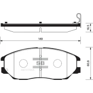 ������� ��������� ��������, �������� Sangsin Brake SP1161 KIA Opirus 03-06; Sangsin Brake SP1161 SP1161 ����