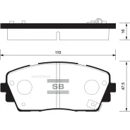 ������� ����. �������� Hi-Q KIA Morning Picanto 11- Sangsin Brake SP1405 Sangsin Brake SP1405 SP1405 ����