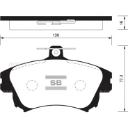 ������� ��������� ��������, �������� Sangsin Brake SP1530 MI Carisma 00-06, Colt VI 04-; VO S40 01-04, Smart 04-; Sangsin Brake SP1530 SP1530 ����