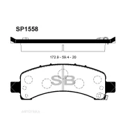 ������� ����. �������� Hi-Q GMC Savana 1500 03- R (D974) Sangsin Brake SP1558 Sangsin Brake SP1558 SP1558 ����