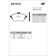 ������� ��������� (Brake Pads and Shoes) Sangsin Brake SP1972 Sangsin Brake SP1972 SP1972 ����