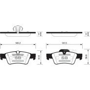 ������� ���������, ������ Mercedes-BENZ G III (463) (1989- )/ ML II (164) (2005-2011)/ R (251) (2005-2015) Sangsin Brake SP2190 Sangsin Brake SP2190 S...