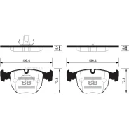 ������� ��������� �������� �������� BMW 5 IV (E39) (1995-2004)/ 7 III (E38) (1994-2001)/ X3 I (E83) (2003-2010)/ X5 I (E53) (1999-2006) Sangsin Brake...